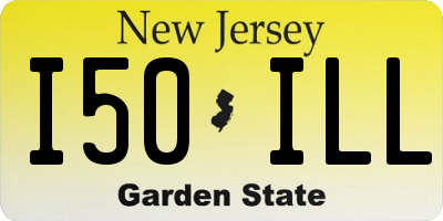 NJ license plate I50ILL