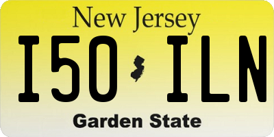 NJ license plate I50ILN