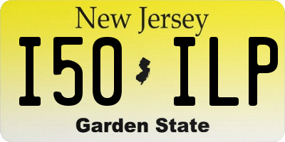 NJ license plate I50ILP