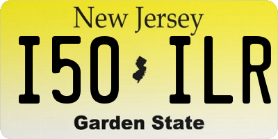 NJ license plate I50ILR