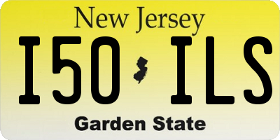 NJ license plate I50ILS