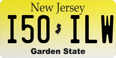 NJ license plate I50ILW