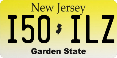 NJ license plate I50ILZ