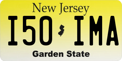 NJ license plate I50IMA