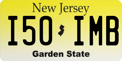 NJ license plate I50IMB