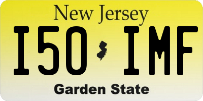 NJ license plate I50IMF