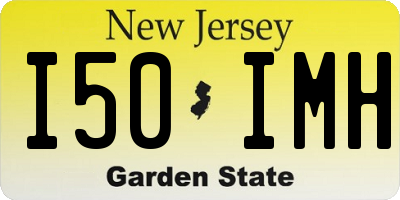 NJ license plate I50IMH