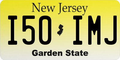 NJ license plate I50IMJ