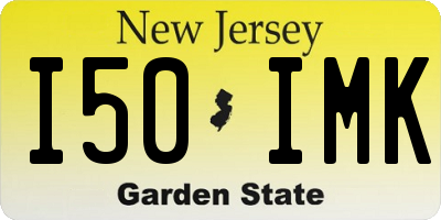 NJ license plate I50IMK