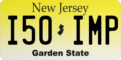 NJ license plate I50IMP