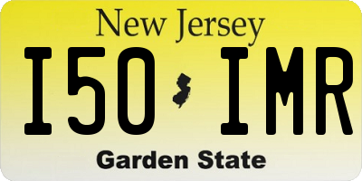 NJ license plate I50IMR