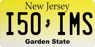 NJ license plate I50IMS