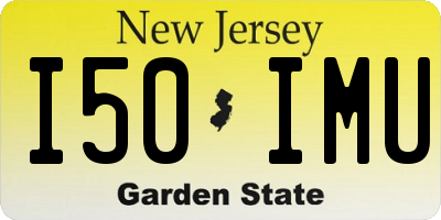NJ license plate I50IMU