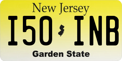 NJ license plate I50INB