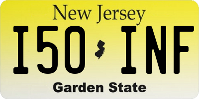 NJ license plate I50INF