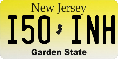NJ license plate I50INH