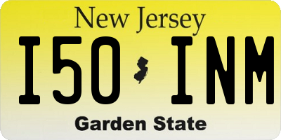 NJ license plate I50INM