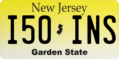 NJ license plate I50INS
