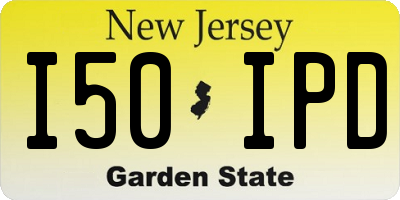 NJ license plate I50IPD