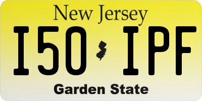NJ license plate I50IPF