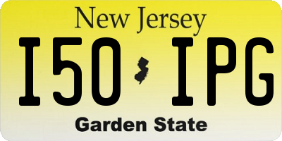 NJ license plate I50IPG