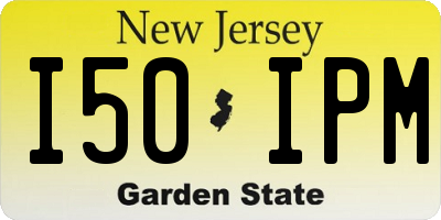 NJ license plate I50IPM