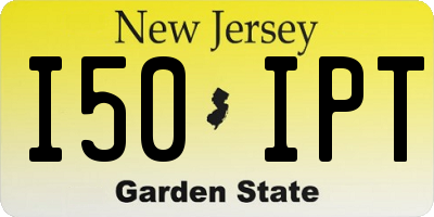NJ license plate I50IPT