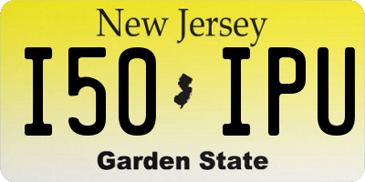 NJ license plate I50IPU