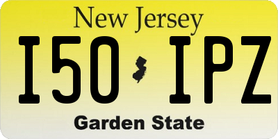 NJ license plate I50IPZ