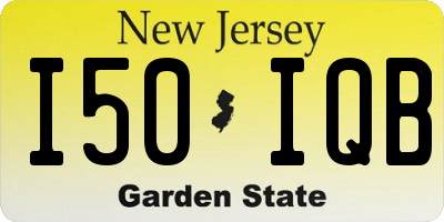 NJ license plate I50IQB