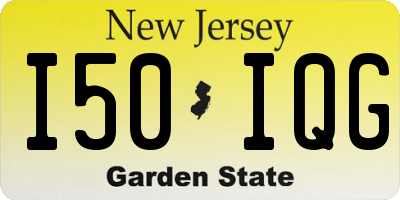 NJ license plate I50IQG