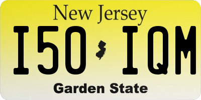 NJ license plate I50IQM