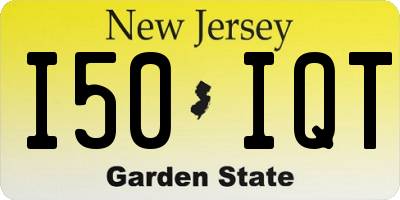 NJ license plate I50IQT