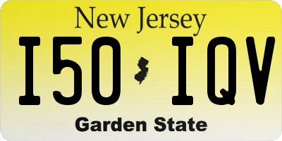 NJ license plate I50IQV