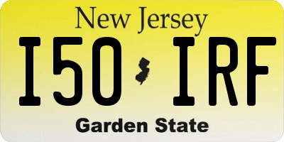 NJ license plate I50IRF
