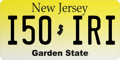 NJ license plate I50IRI
