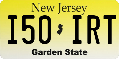 NJ license plate I50IRT