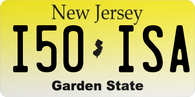 NJ license plate I50ISA