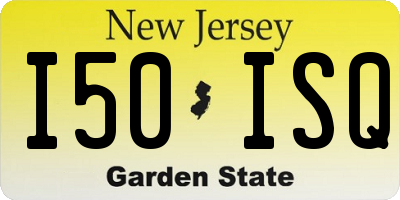 NJ license plate I50ISQ