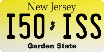 NJ license plate I50ISS