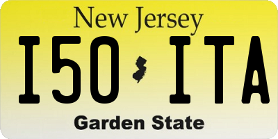 NJ license plate I50ITA