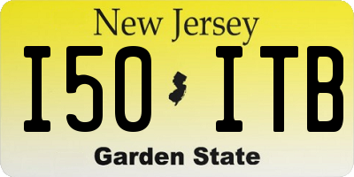 NJ license plate I50ITB