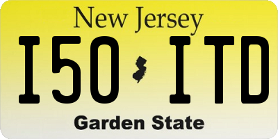 NJ license plate I50ITD