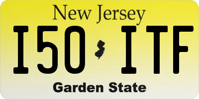 NJ license plate I50ITF