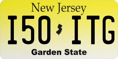 NJ license plate I50ITG