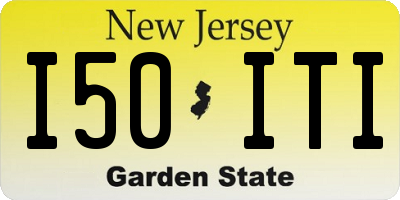 NJ license plate I50ITI