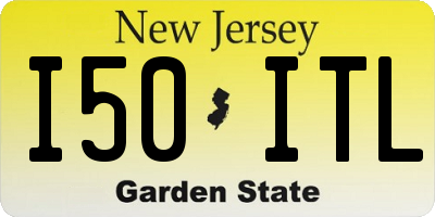 NJ license plate I50ITL