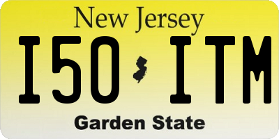 NJ license plate I50ITM