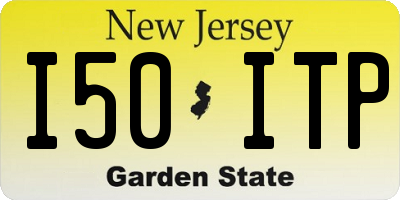 NJ license plate I50ITP