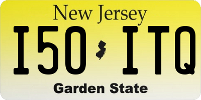 NJ license plate I50ITQ